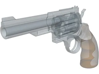 Smith and Wesson Revolver 3D Model
