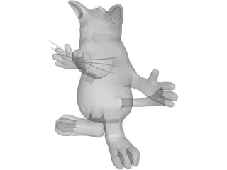 Cartoon Cat 3D Model