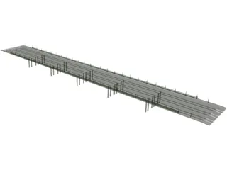 European Bridge 3D Model