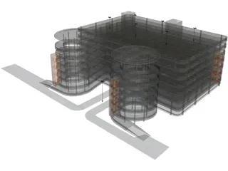 Parking Garage 3D Model