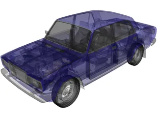 VAZ 2107 3D Model