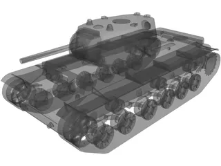 Tank KV-1 3D Model