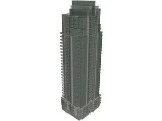 Condo Building 3D Model