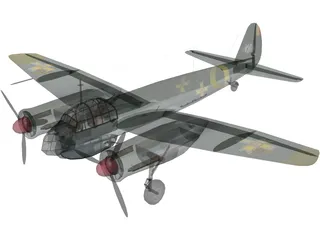 Junkers Ju 88A-4 3D Model