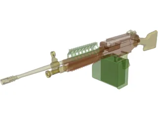 M249 3D Model