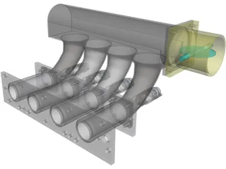 Honda CRX-Civic 84-87 Performance Intake Manifold 3D Model