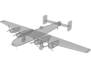 Handley Page Halifax B.III 3D Model