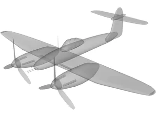 Westland Whirlwind  3D Model