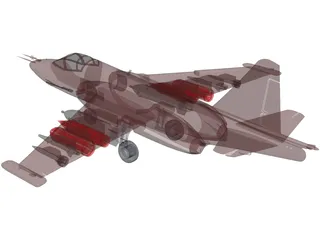 Sukhoi Su-25 Frogfoot 3D Model