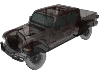 Jeep Gladiator Rubicon (2020) 3D Model