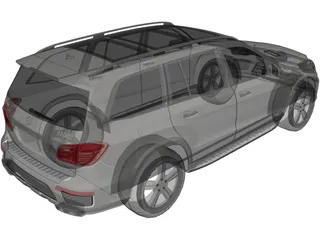 Mercedes-Benz GL550 4Matic (2014) 3D Model