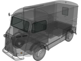 Citroen H Van (1980) 3D Model