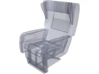 Business Jet Seat 3D Model