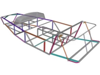 Lotus 7 Chassis 3D Model