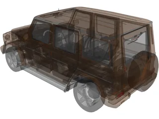 Mercedes-Benz G500 W463 (2008) 3D Model