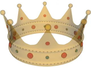 Crown Golden 3D Model