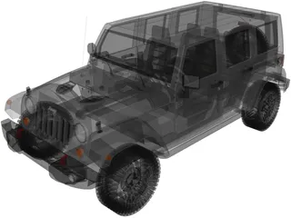 Jeep Wrangler (2014) 3D Model