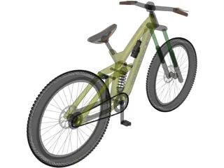 Mountain Bike Downhill 3D Model