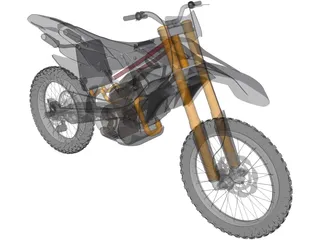 Motocross Bike 3D Model