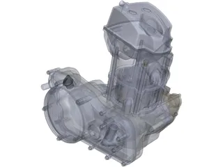 Honda CRF250R Engine 3D Model