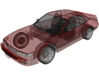 Nissan 180SX (1989) 3D Model