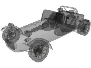 Caterham Super Seven (1982) 3D Model