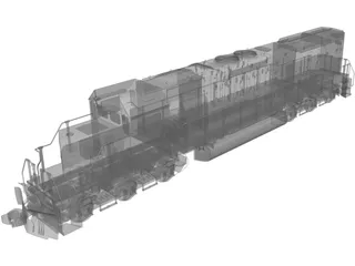 EMD SD40T 3D Model