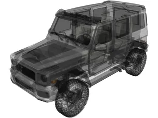 Mercedes-Benz G63 AMG 4x4 Squared 3D Model