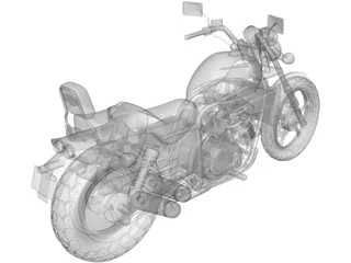 Honda Magna (1987) 3D Model