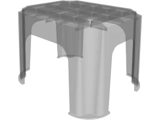 Plastic Stool 3D Model