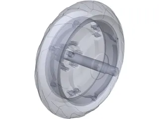 Wheel Motor 3D Model