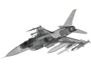 F-16C USAF 3D Model