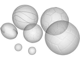 Balls Collection 3D Model