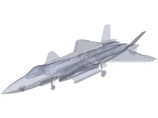 Chengdu J-20 3D Model