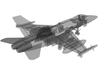 F-18 Hornet 3D Model