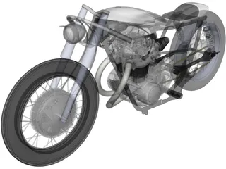 Yamaha Custom Bike 3D Model