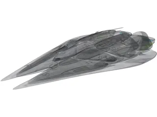 Kamerian Battle Cruiser 3D Model