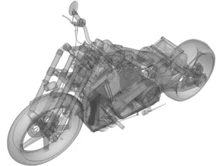 Custom Bike 3D Model