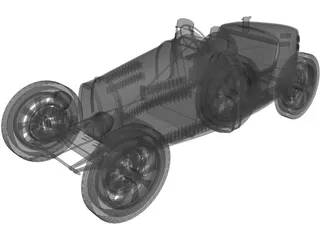 Bugatti Type 37B (1937) 3D Model