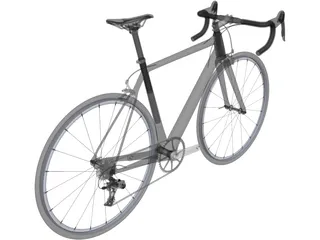 Classic Road Bike 3D Model