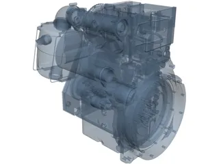 Deutz D2011 L02 Engine 3D Model