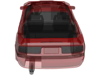 Toyota Supra 3.0i Turbo (1990) 3D Model