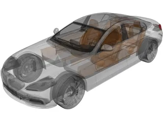 BMW 6-Series Gran Coupe (2015) 3D Model