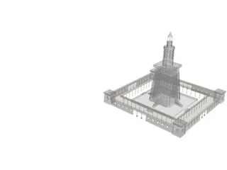 Alexandria Lighthouse 3D Model