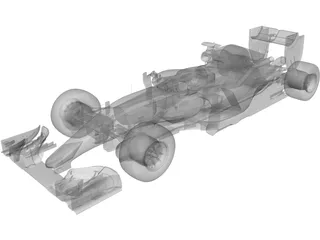 Mercedes-Benz F1 W06 Hybrid (2015) 3D Model