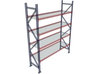 Industrial Shelf 3D Model