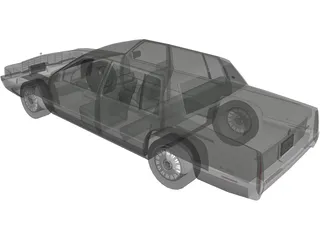 Cadillac Deville (1992) 3D Model