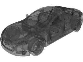 Tesla Model S P100D 3D Model