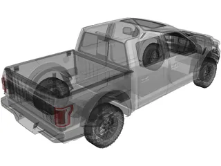 Ford F-150 Raptor (2017) 3D Model