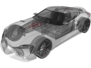 Toyota Supra FT-1 Concept 3D Model